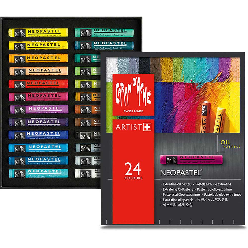 Caran d'Ache Neopastel Yağlı Pastel 24'lü Set | Colorbox