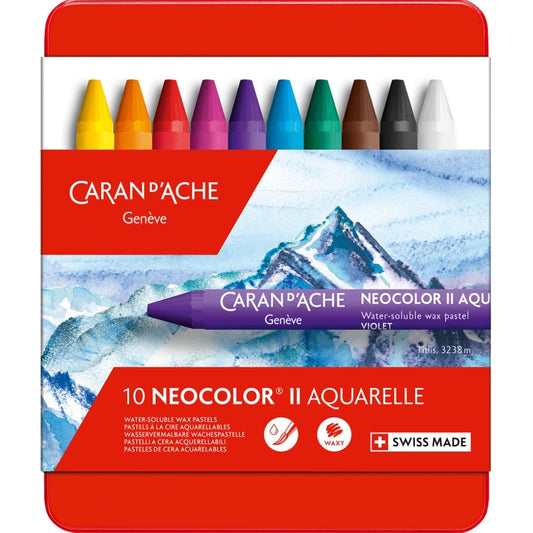 Caran d'Ache Neocolor II Aquarelle 10'lu Set