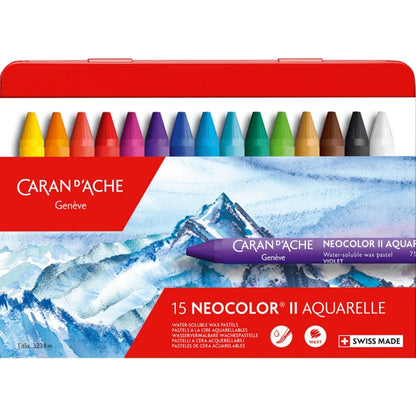 Caran d'Ache Neocolor II Aquarelle 15'li Set