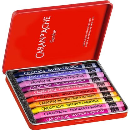 Caran d'Ache Neocolor II 10'lu Set Pop 50.Yıl (Metal Kutu)