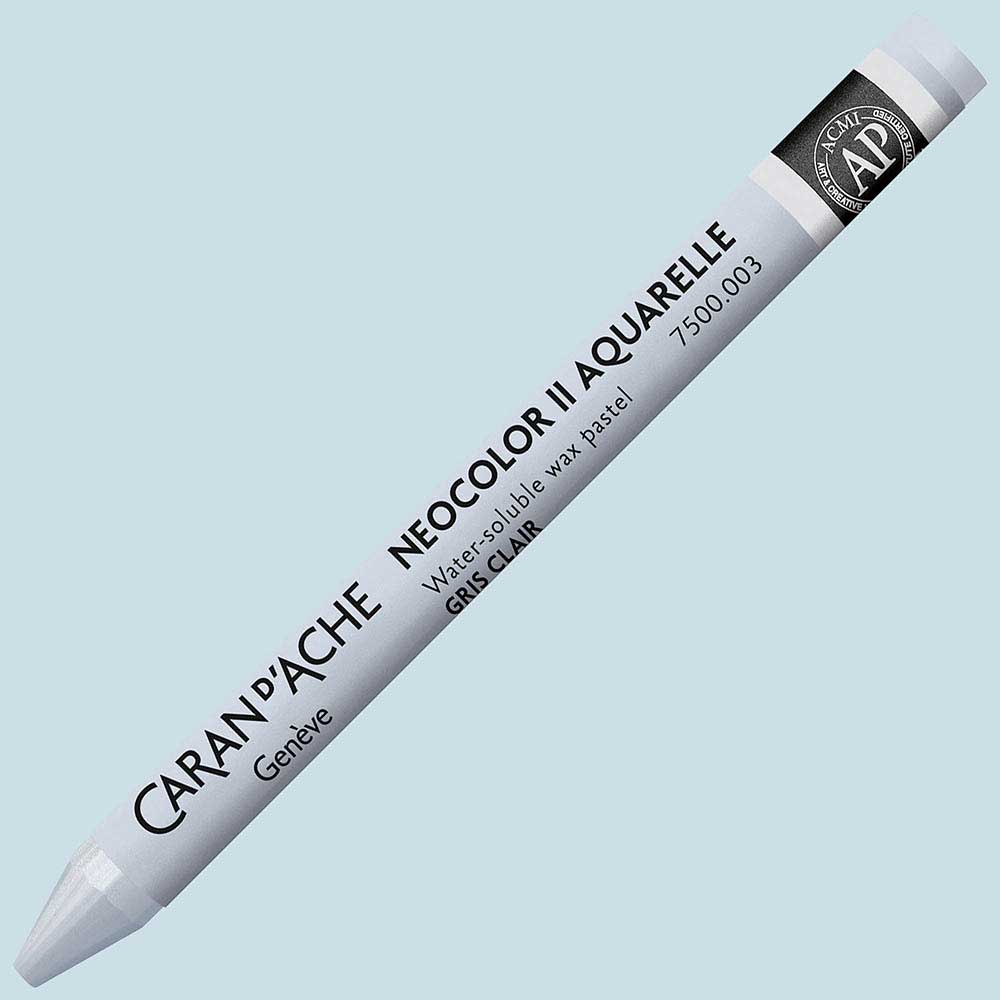 Caran d'Ache Neocolor II Aquarelle Silver Grey 002