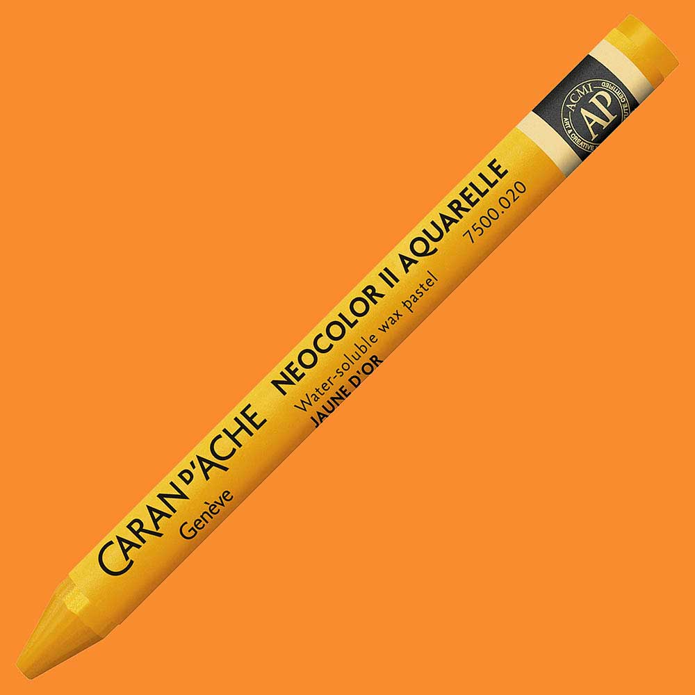 Caran d'Ache Neocolor II Aquarelle Gold Yellow 020