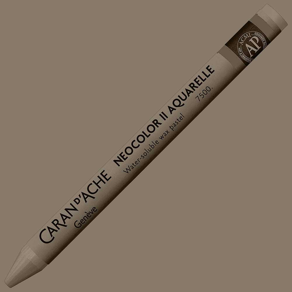 Caran d'Ache Neocolor II Aquarelle Vandycke Brown 045