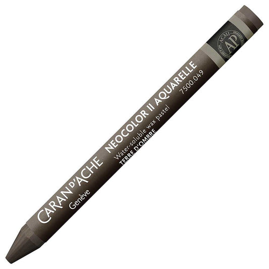 Caran d'Ache Neocolor II Aquarelle Raw Umber 049