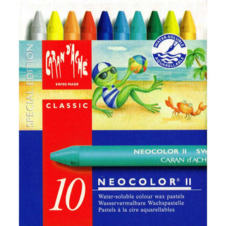 Caran d'Ache Neocolor II Aquarelle 10'lu Set Summer