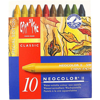 Caran d'Ache Neocolor II Aquarelle 10'lu Set Autumn