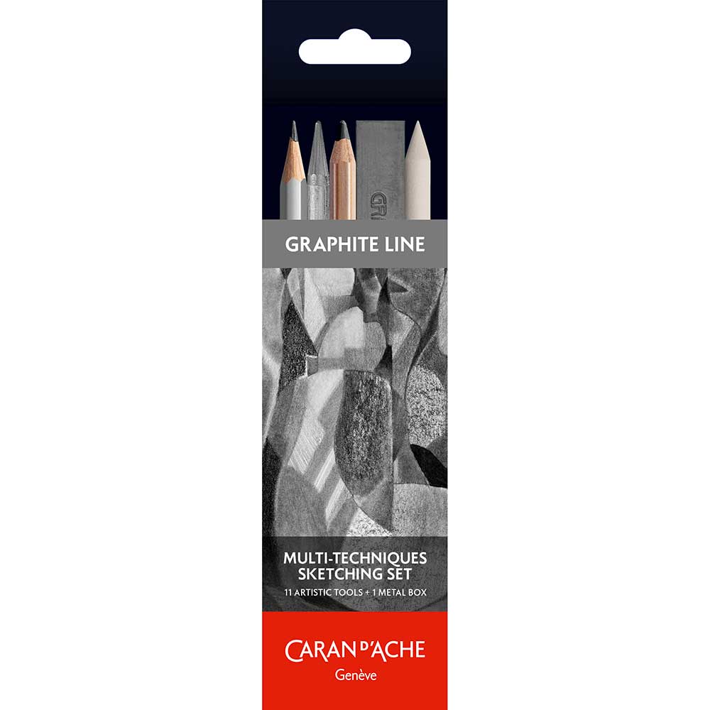 Caran d'Ache Graphite Line Multi-Techniques Sketching set 11+1