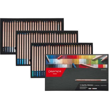Caran d'Ache Pastel Pencil 76+2'li Set (Pastel Kalem)