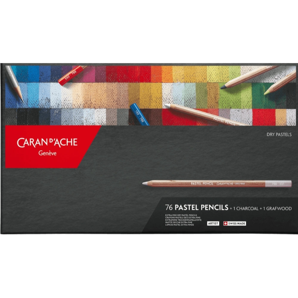 Caran d'Ache Pastel Pencil 76+2'li Set (Pastel Kalem)