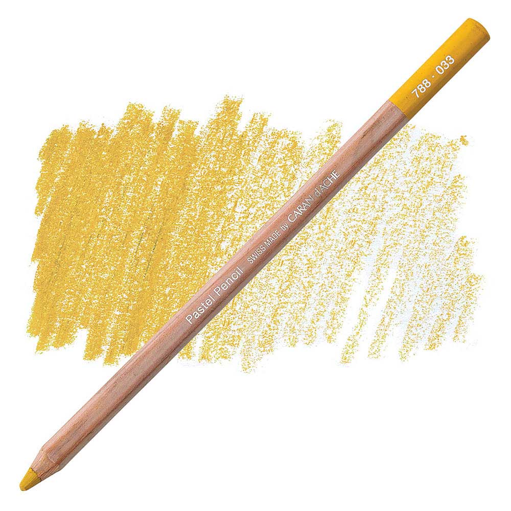 Caran d'Ache Pastel Pencil Golden Ochre 033
