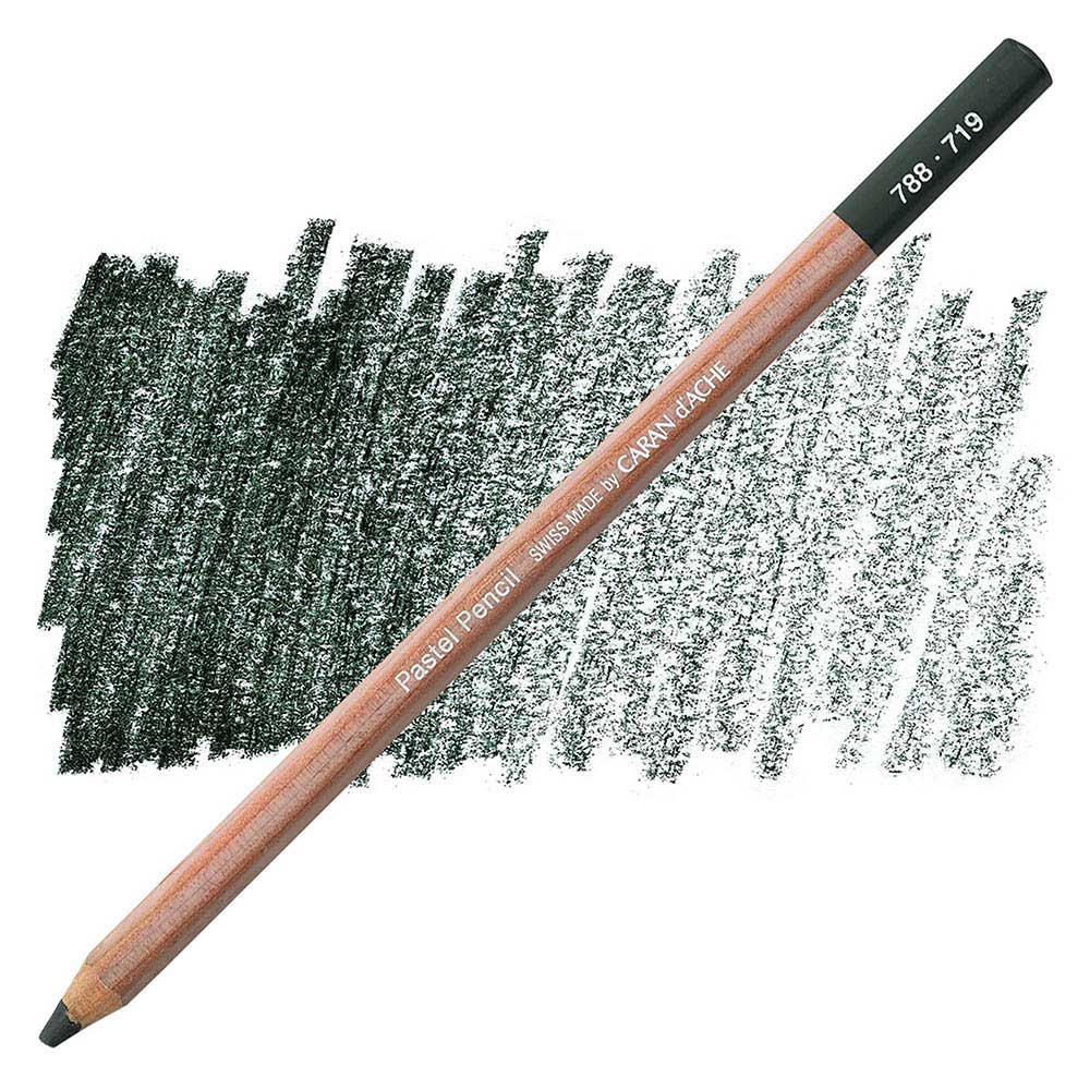 Caran d'Ache Pastel Pencil Dark Phthalo Green 719