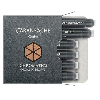 Caran d'Ache 8021 Ink Cartridges Chromatics Organic Brown
