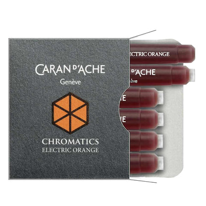 Caran d'Ache 8021 Ink Cartridges Chromatics Electric Orange