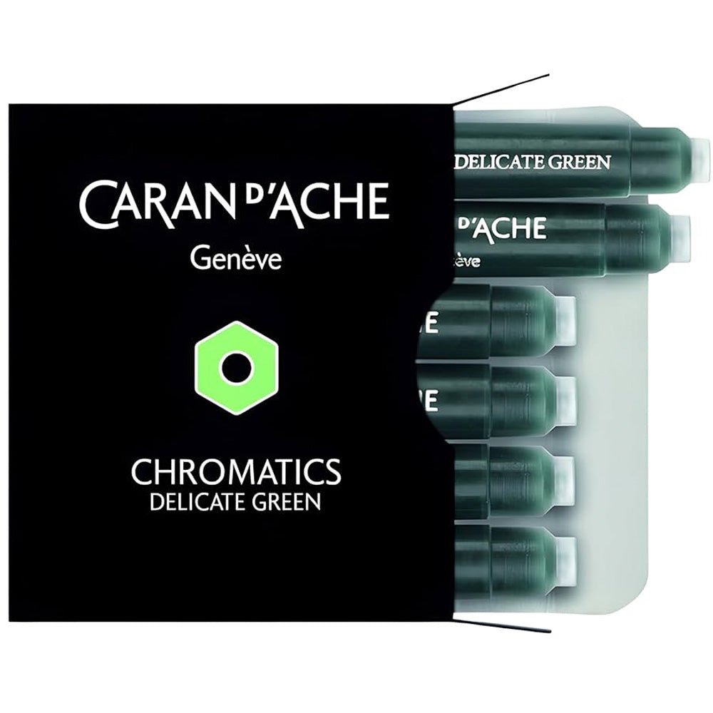 Caran d'Ache 8021 Ink Cartridges Chromatics Delicate Green