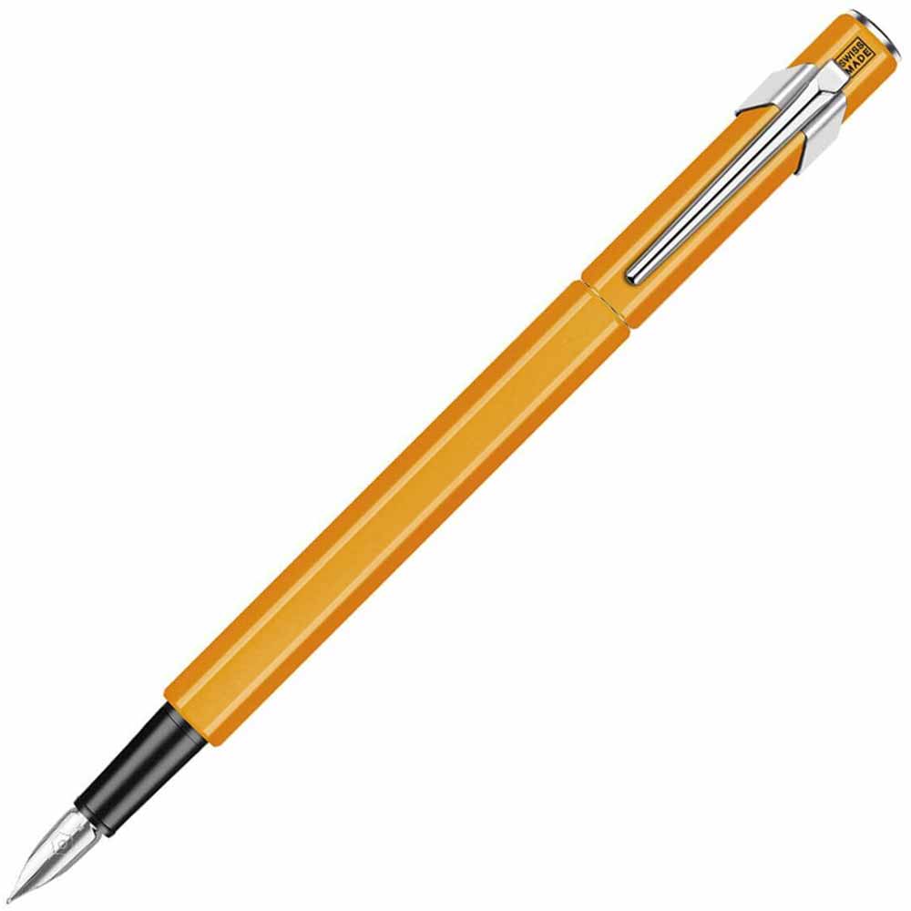 Caran d'Ache 849 Fountain Metal Dolma Kalem Orange Fluo