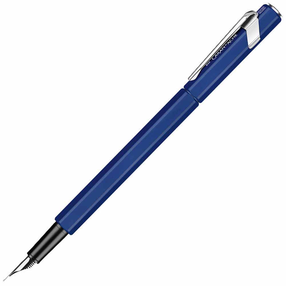 Caran d'Ache 849 Fountain Metal Dolma Kalem Blue