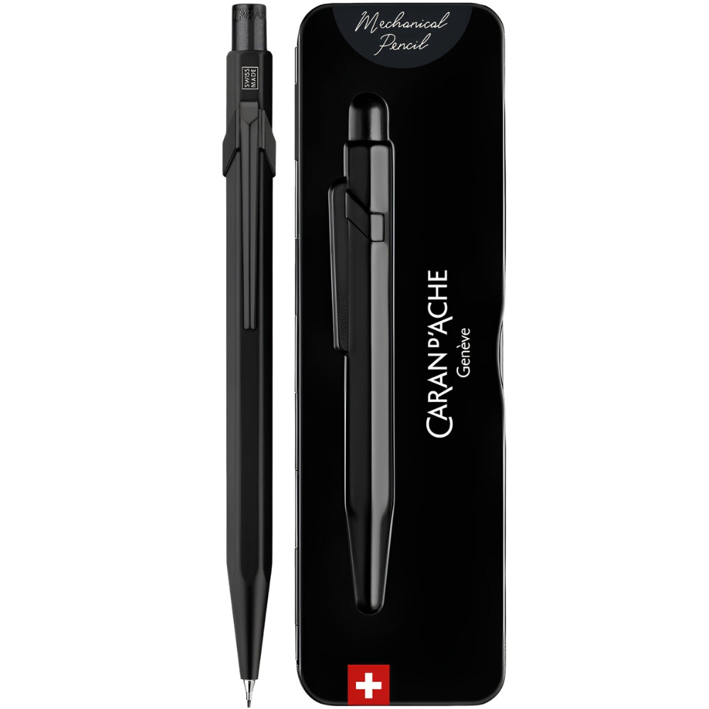 Caran d'Ache 844 Mechanical Pencil 0.7mm Black (Metal Kutulu)