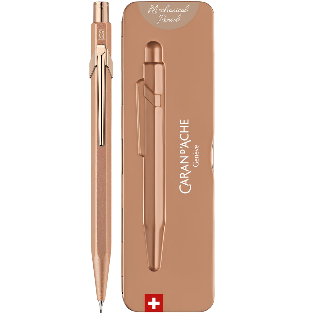 Caran d'Ache 844 Mechanical Pencil 0.7mm Brut Rose (Metal Kutulu)