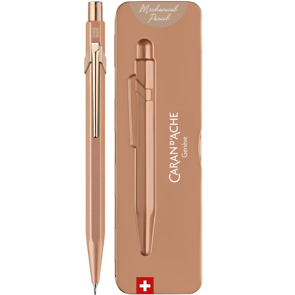 Caran d'Ache 844 Mechanical Pencil 0.7mm Brut Rose (Metal Kutulu)