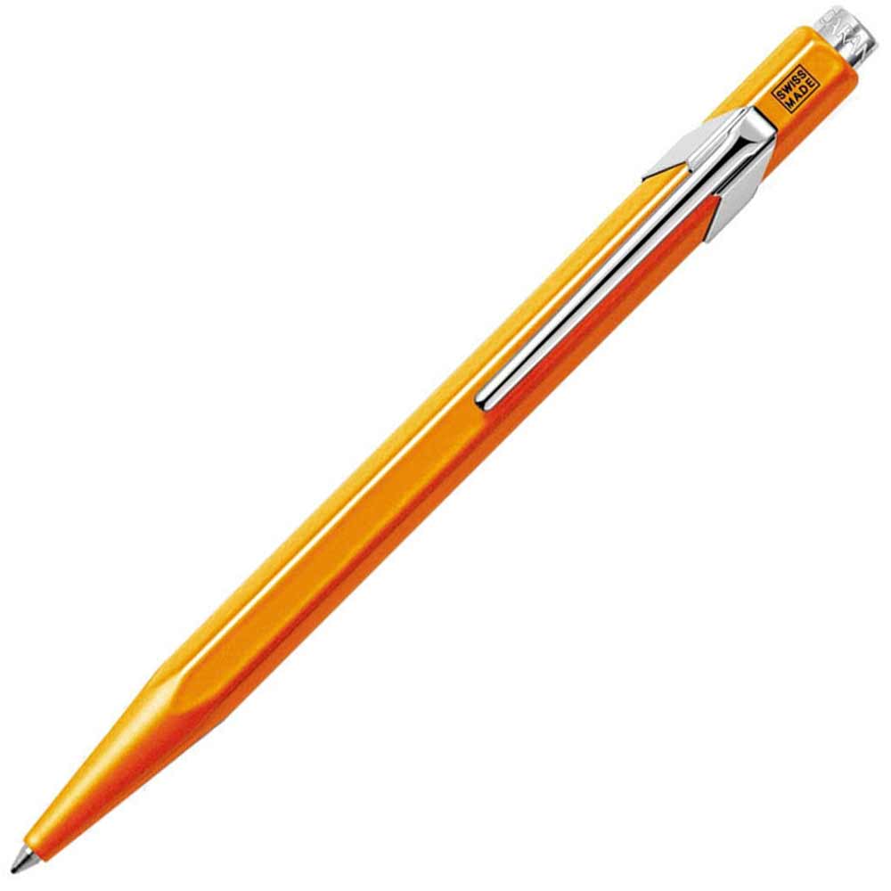 Caran d'Ache 849 Popline Metal Tükenmez Kalem Fosforlu Turuncu (metal kutu)
