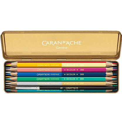 Caran d'Ache Crayon Prismalo Sulu Boya Kalemi Seti 12 Renk(metal kutulu)