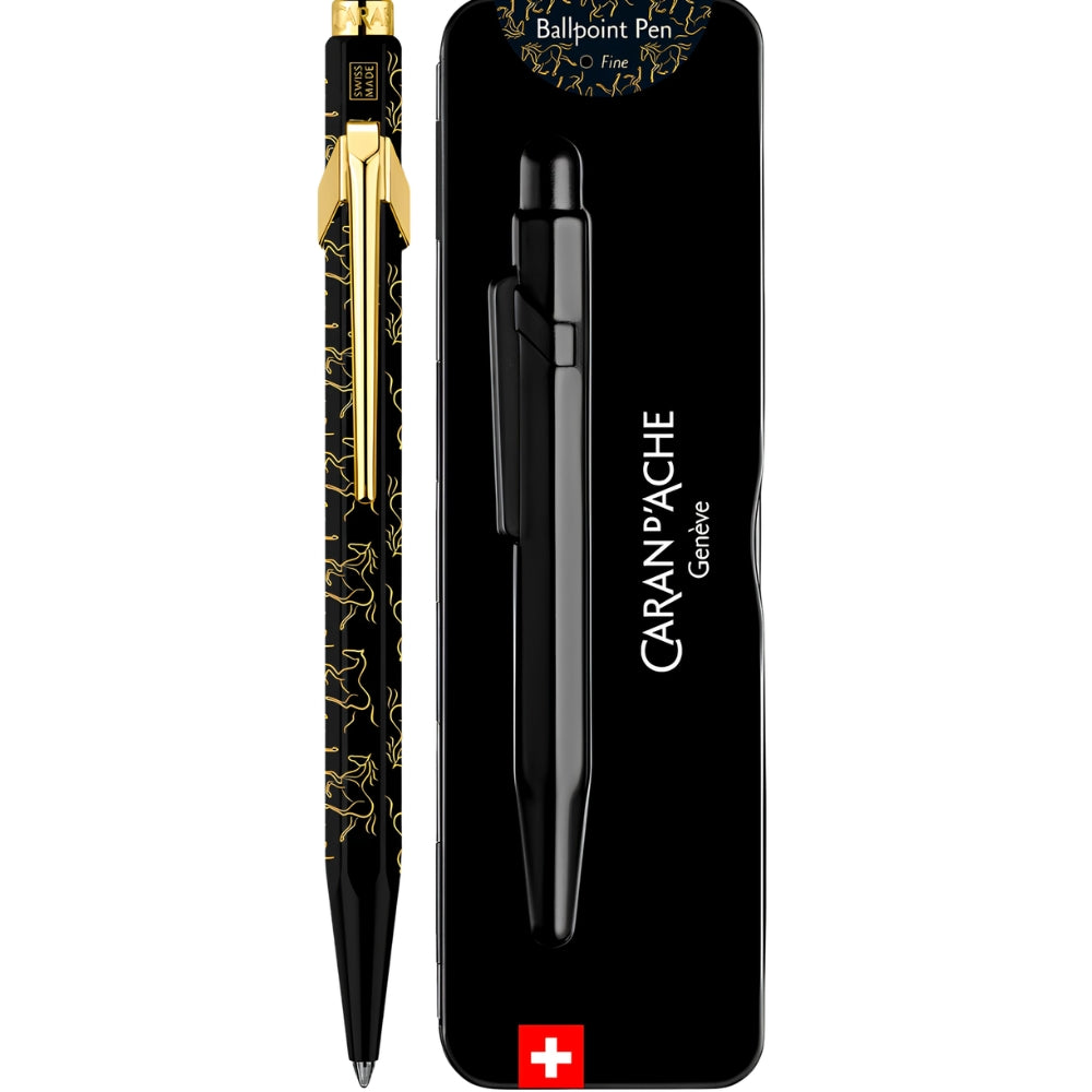 Caran d'Ache 849 Ballpoint Pen Horse Black