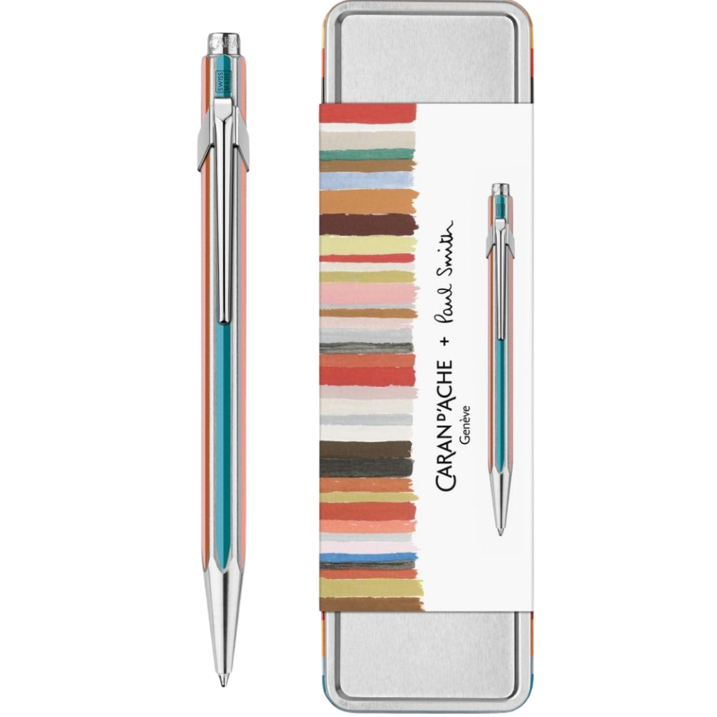 Caran d'Ache 849 Paul Smith Ballpoint Pen Grey Silver