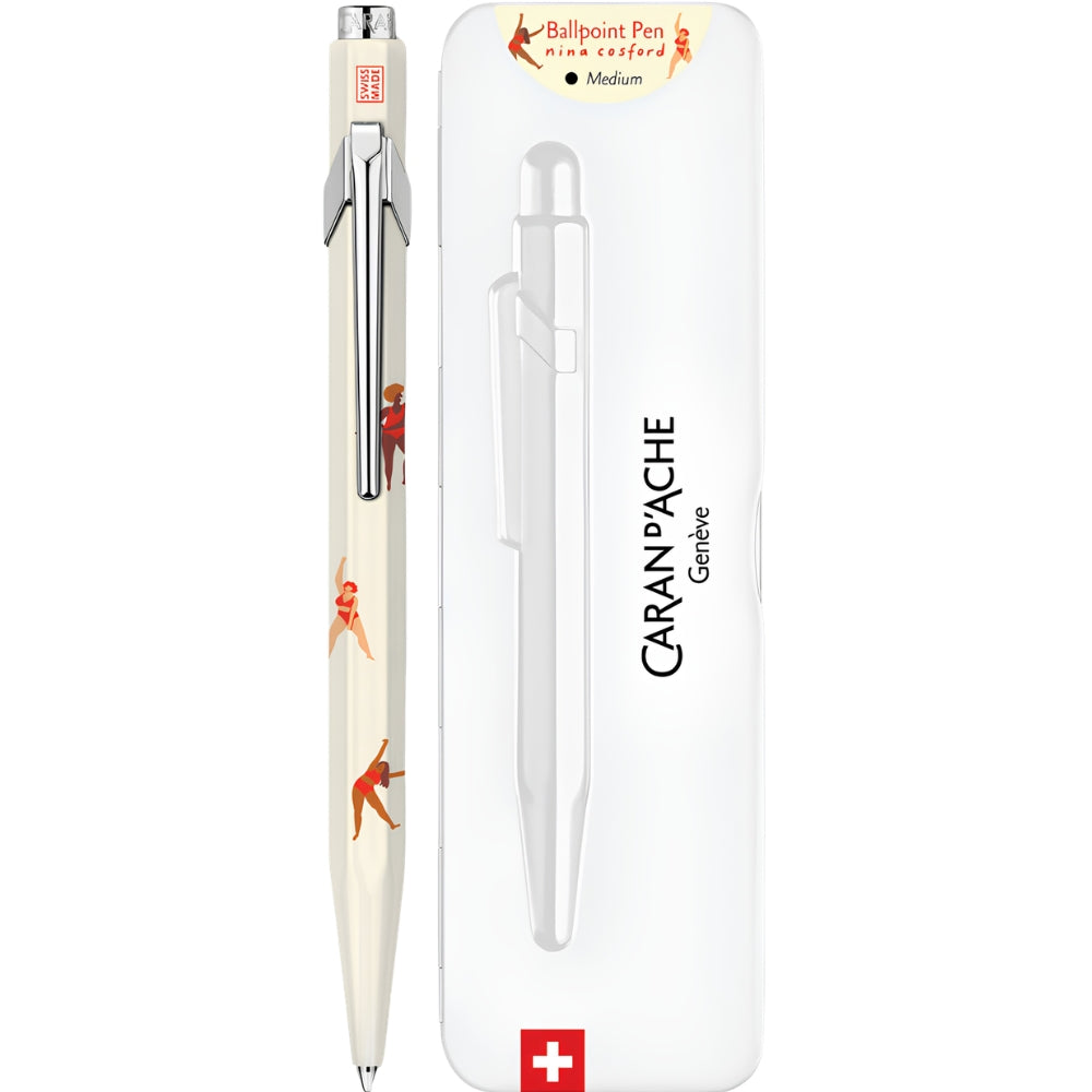 Caran d’Ache Nina Cosford Ballpoint Pen Light Cream (Metal Kutulu)