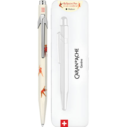 Caran d’Ache Nina Cosford Ballpoint Pen Light Cream (Metal Kutulu)