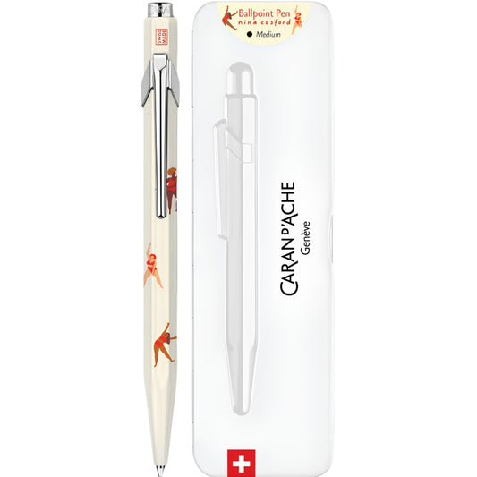 Caran d’Ache Nina Cosford Ballpoint Pen Light Cream (Metal Kutulu)