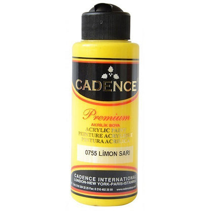 Cadence Akrilik Boya 120ml Limon Sarı