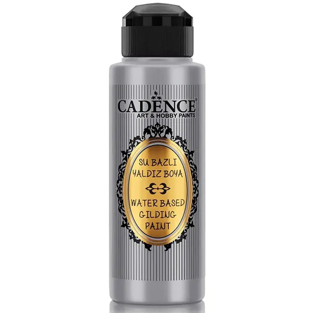 Cadence Su Bazlı Yaldız Boya 120ml Gümüş 102