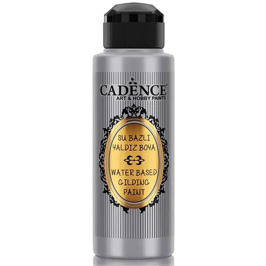 Cadence Su Bazlı Yaldız Boya 120ml Gümüş 102
