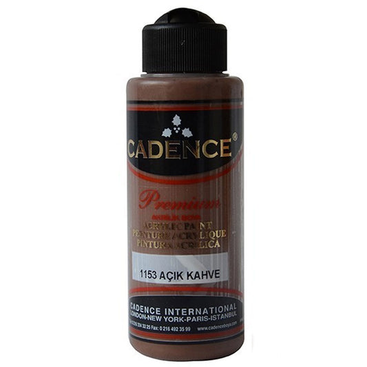 Cadence Akrilik Boya 120ml Açık Kahve