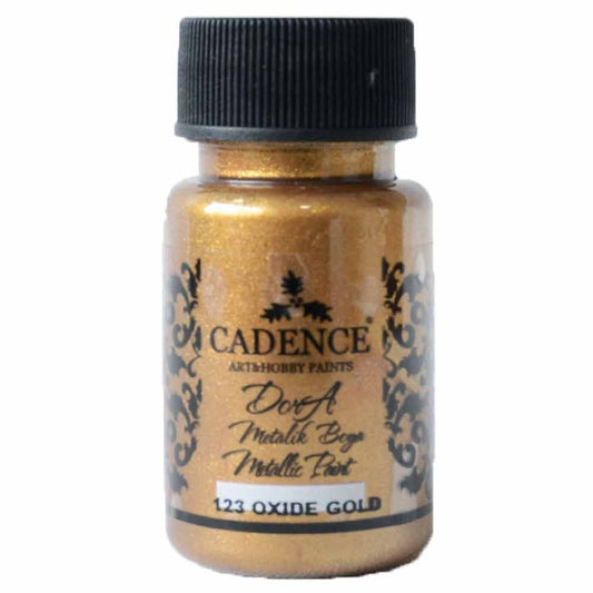 Cadence Dora Metalik Boya 50ml Oxide Gold 123