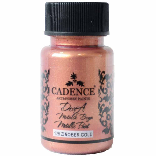 Cadence Dora Metalik Boya 50ml Zinober Gold 128