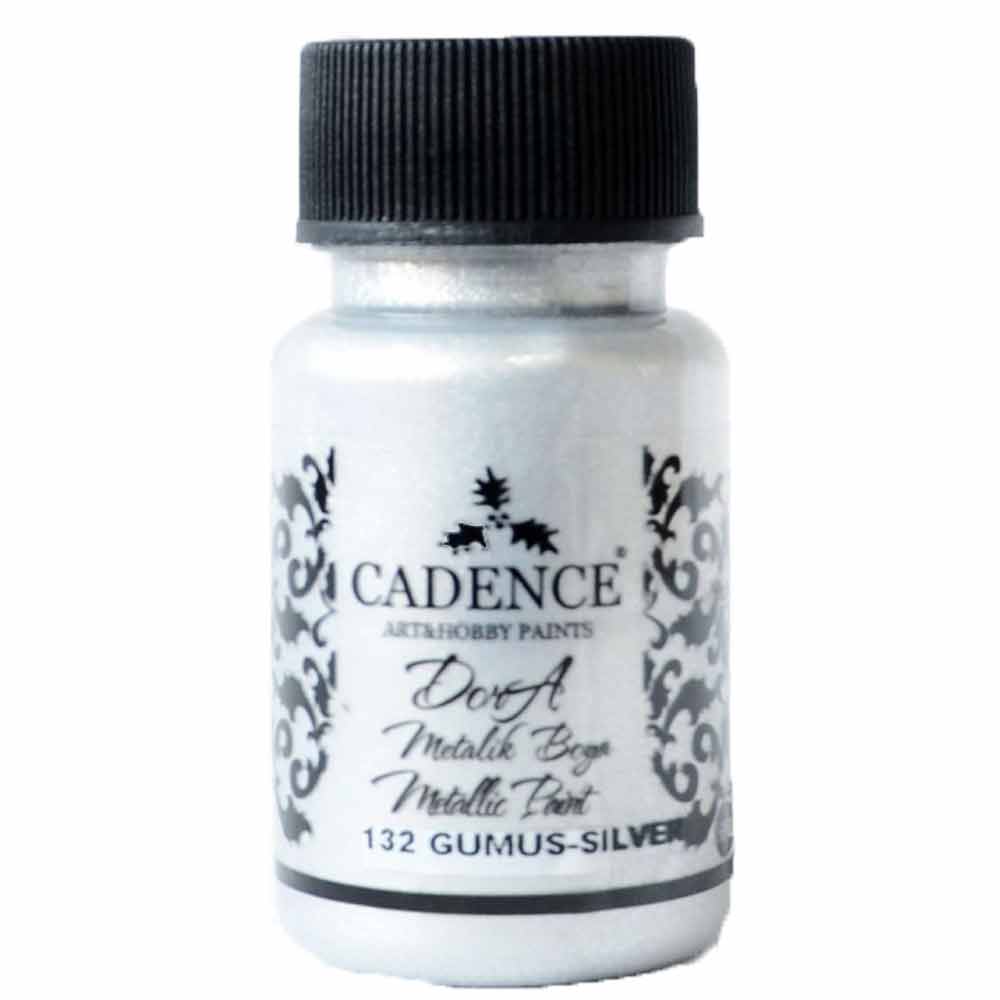 Cadence Dora Metalik Boya 50ml Gümüş 132