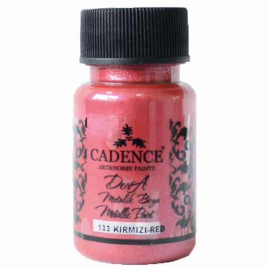 Cadence Dora Metalik Boya 50ml Kırmızı 133