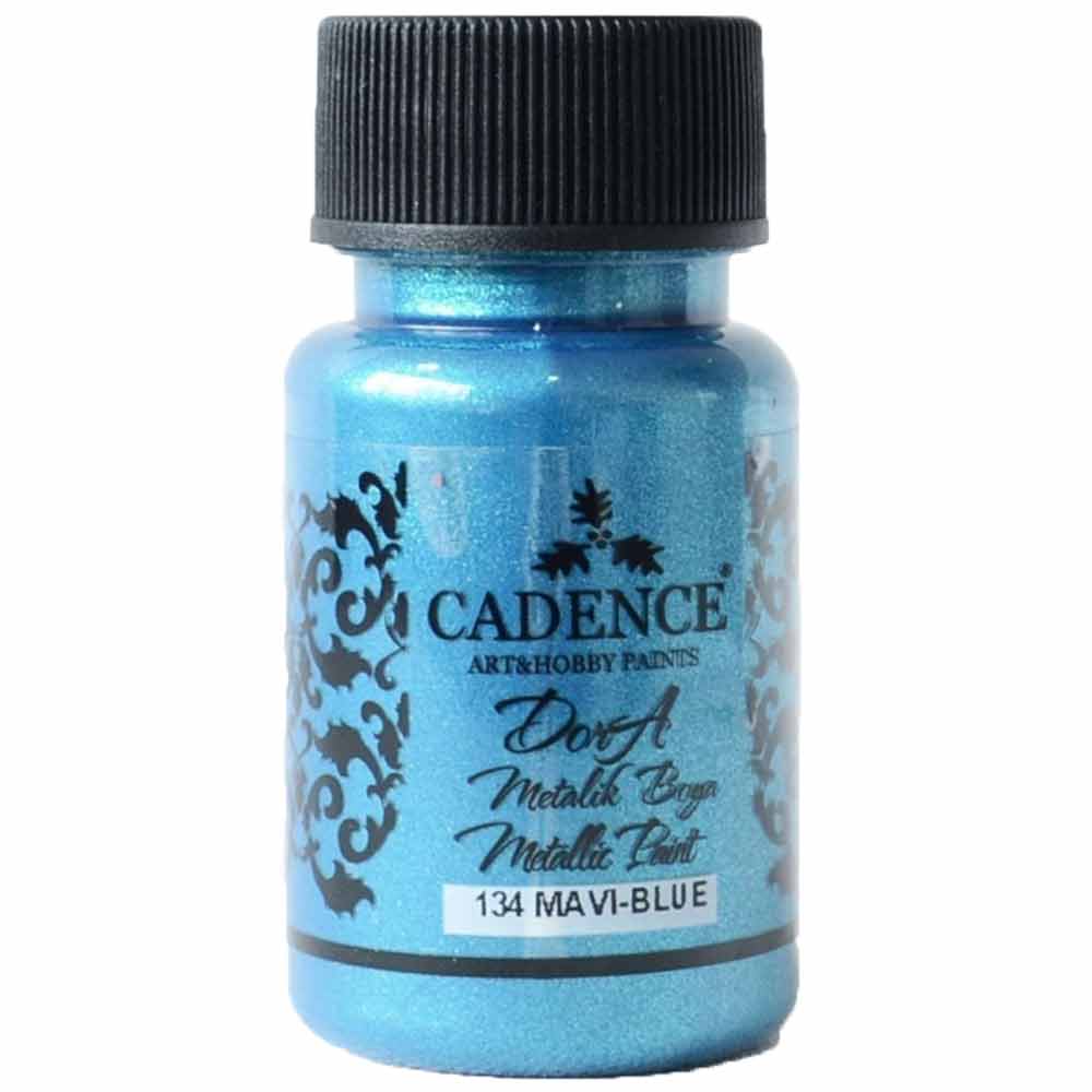 Cadence Dora Metalik Boya 50ml Mavi 134
