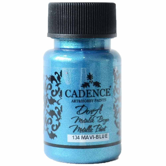 Cadence Dora Metalik Boya 50ml Mavi 134