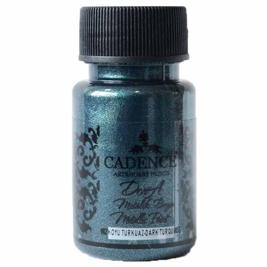 Cadence Dora Metalik Boya 50ml Koyu Turkuaz 142