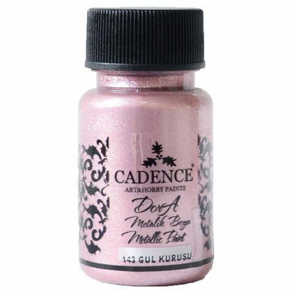 Cadence Dora Metalik Boya 50ml Gül Kurusu 143