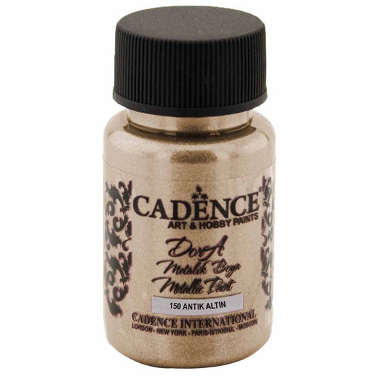 Cadence Dora Metalik Boya 50ml Antik Altın 150
