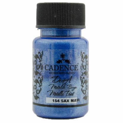 Cadence Dora Metalik Boya 50ml Sax Mavi 154