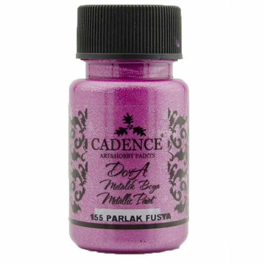 Cadence Dora Metalik Boya 50ml Parlak Fuşya 155