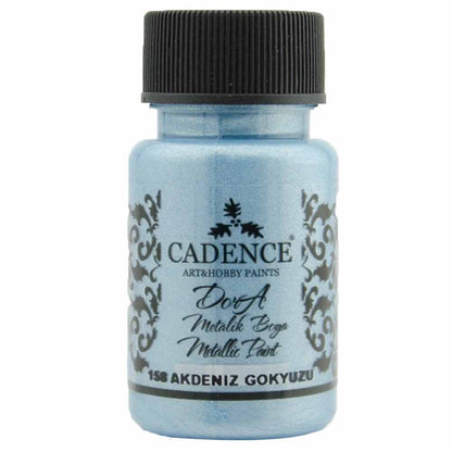 Cadence Dora Metalik Boya 50ml Akdeniz Gökyüzü 158