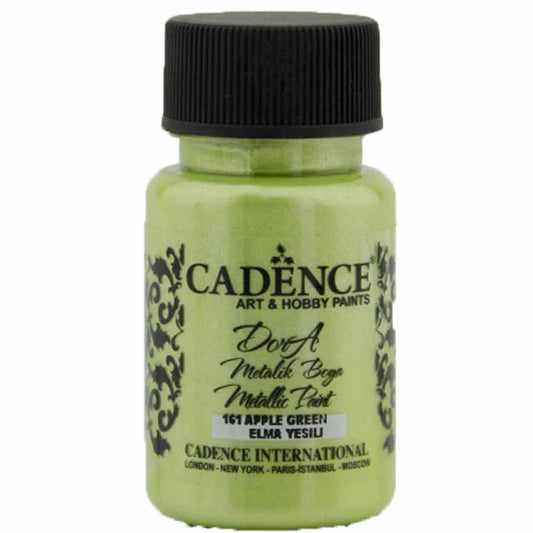 Cadence Dora Metalik Boya 50ml Elma Yeşili 161