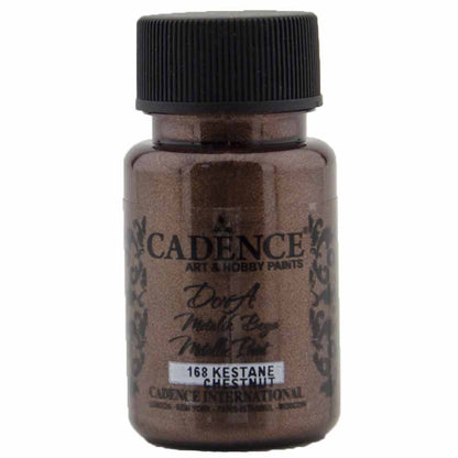 Cadence Dora Metalik Boya 50ml Kestane 168