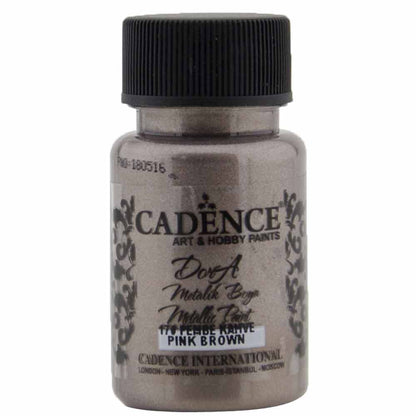 Cadence Dora Metalik Boya 50ml Pembe Kahve 170