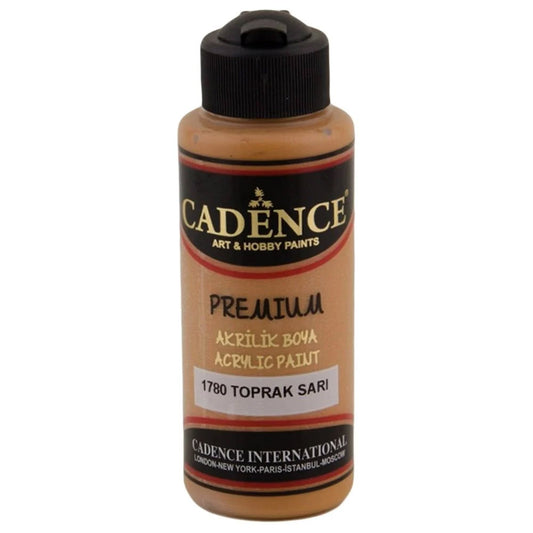 Cadence Akrilik Boya 120ml Toprak Sarı